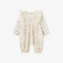 Owl Print Organic Baby Jumpsuit